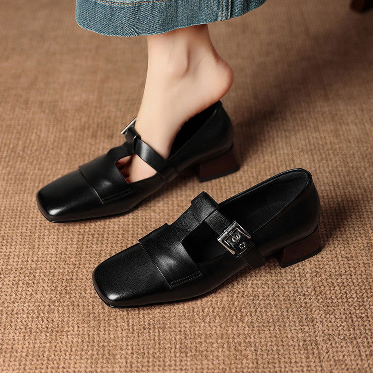 Veyra | Echtes Leder Absatzschuhe
