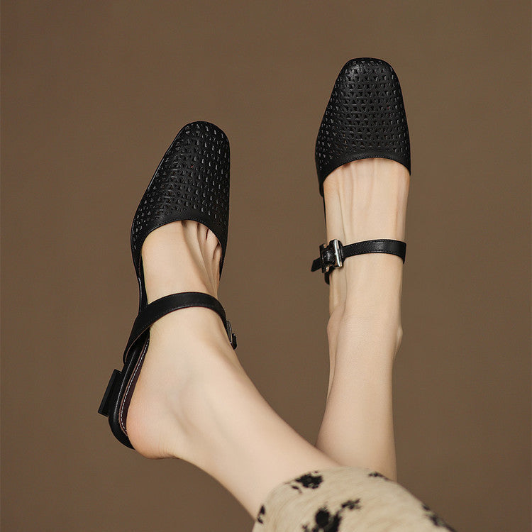 Nilda | Echtes Leder Mules