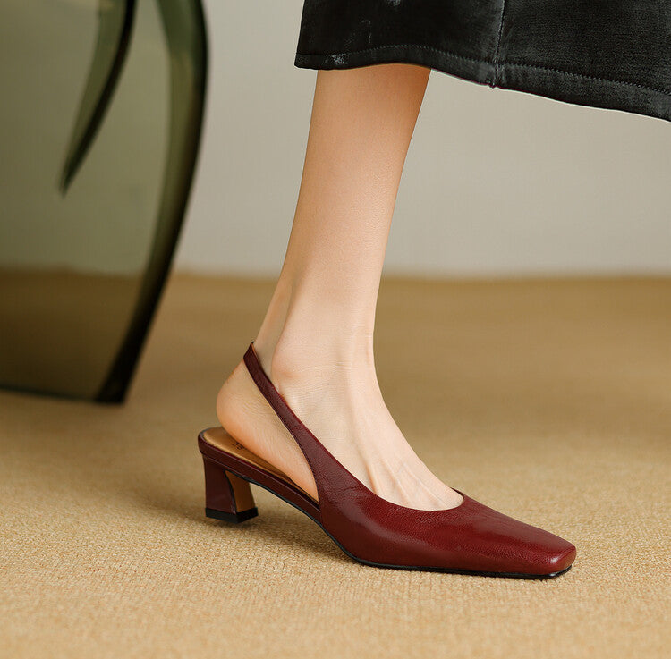 Ersa | Echtes Leder Slingbacks