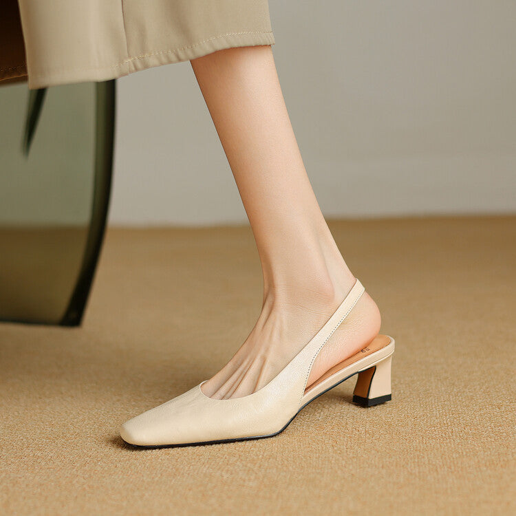 Ersa | Echtes Leder Slingbacks