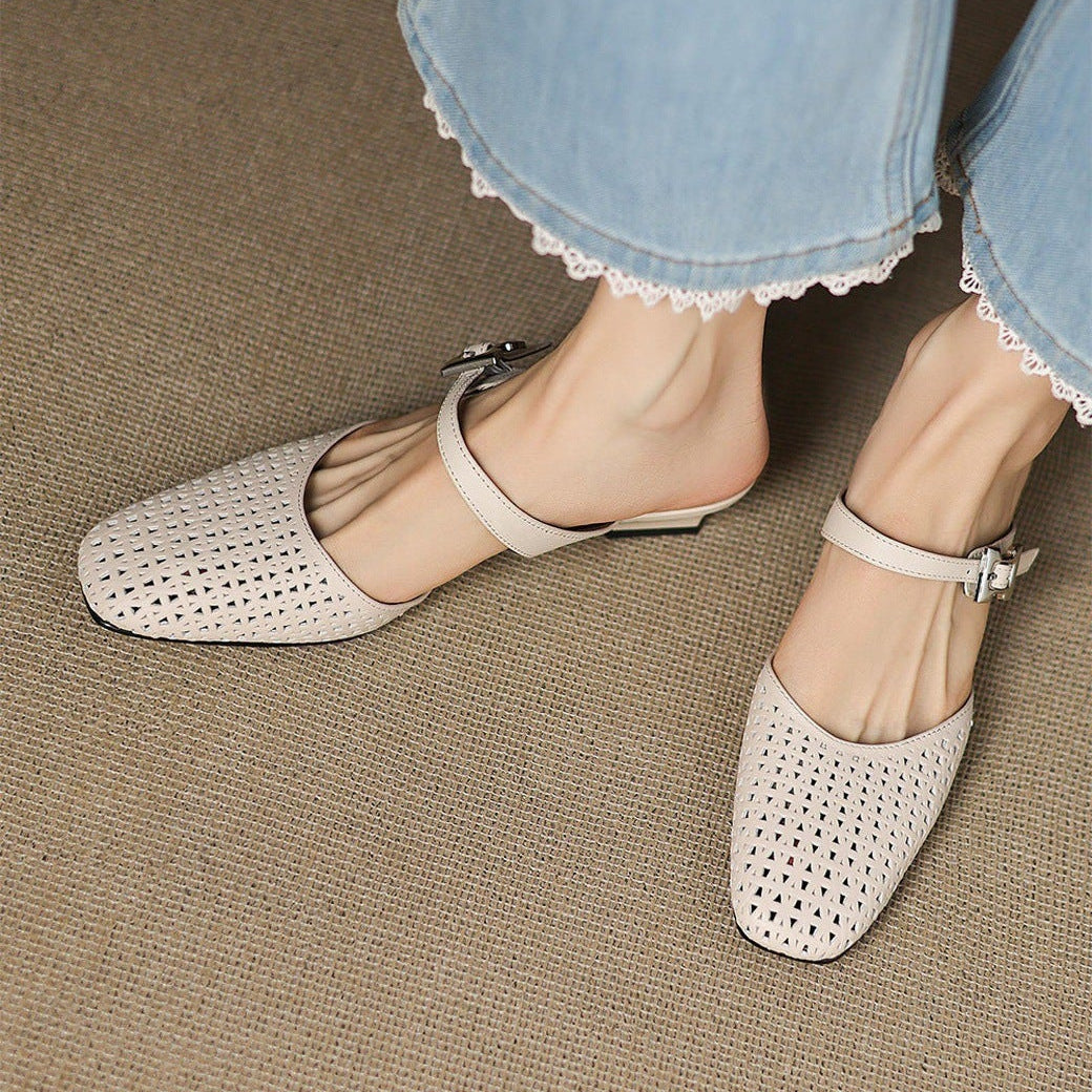 Nilda | Echtes Leder Mules