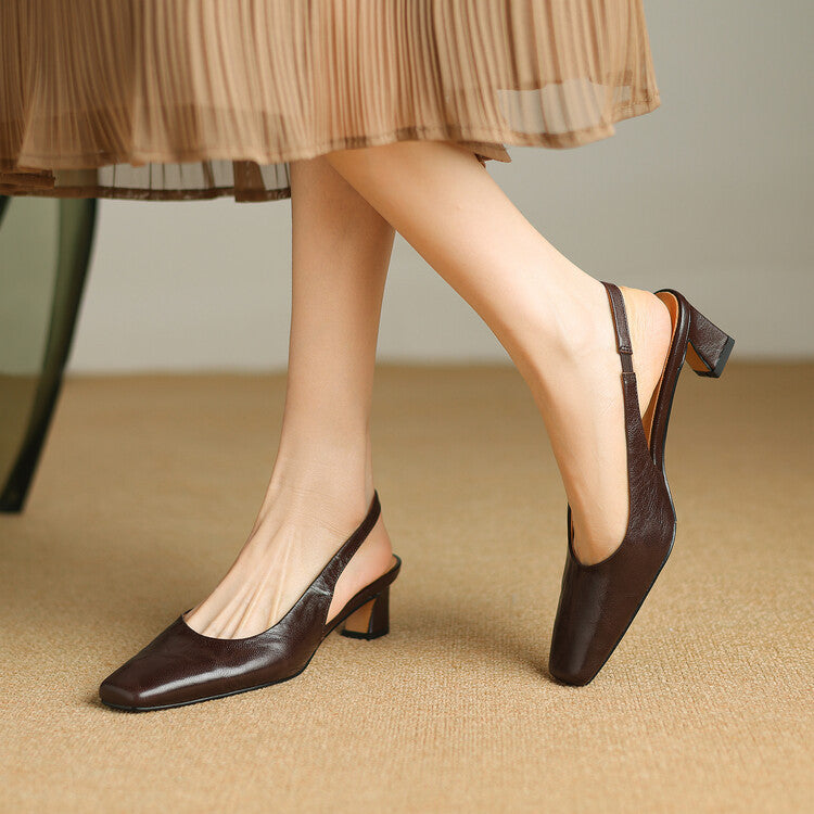 Ersa | Echtes Leder Slingbacks