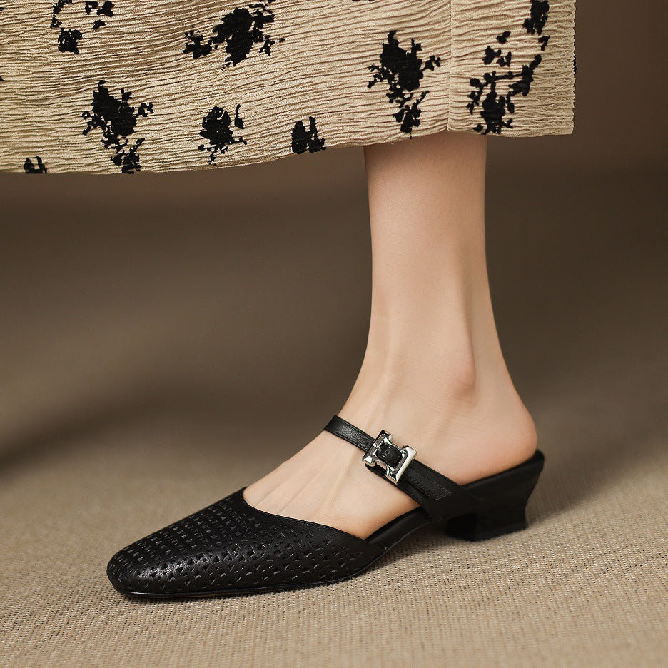 Nilda | Echtes Leder Mules