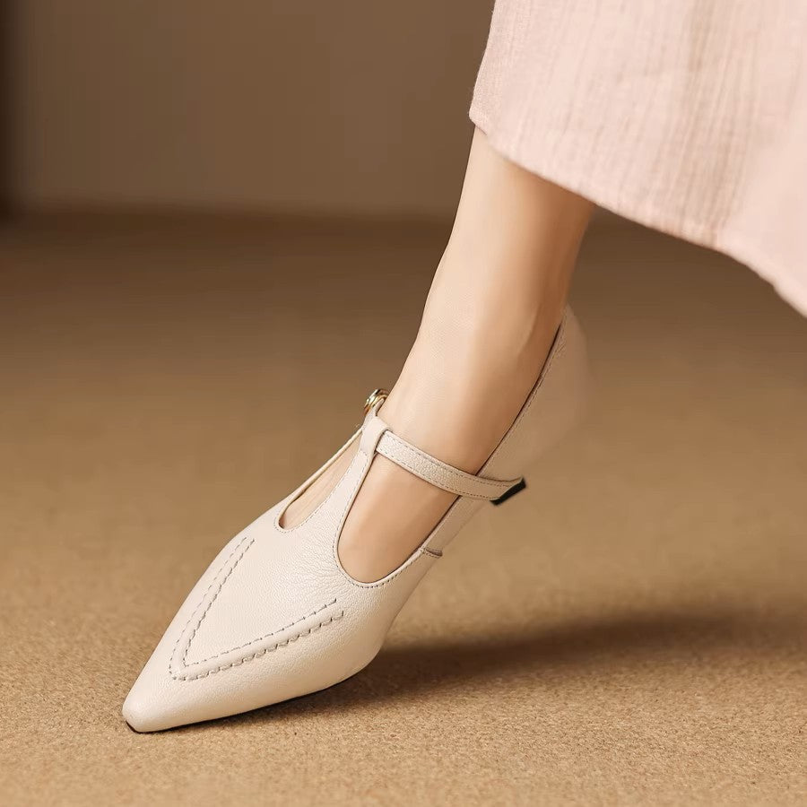 Tirea | Echtes Leder Absatzschuhe