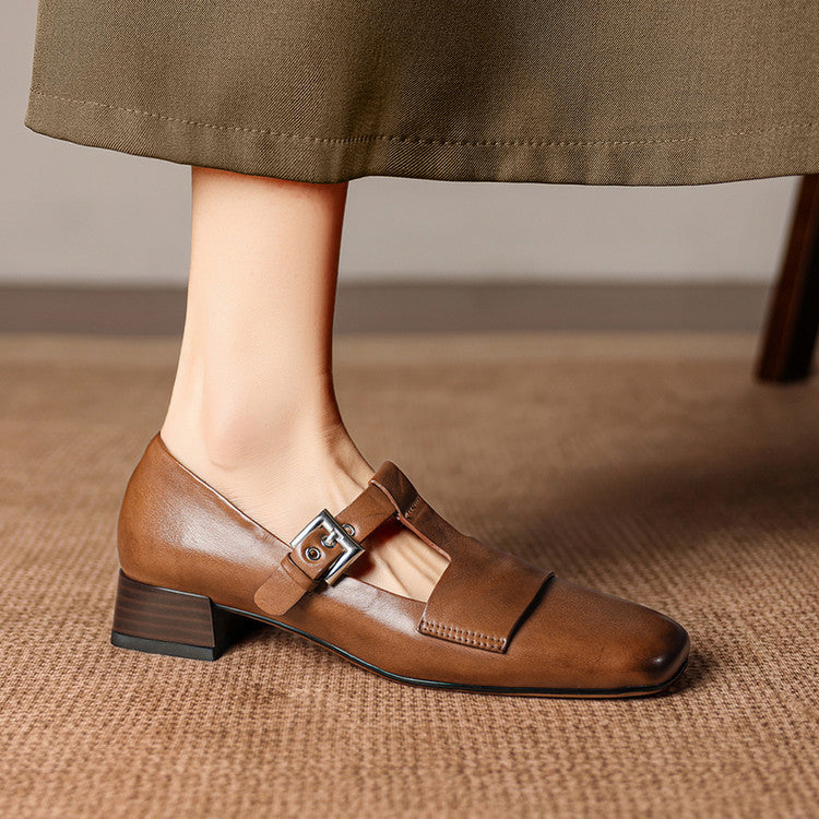 Veyra | Echtes Leder Absatzschuhe