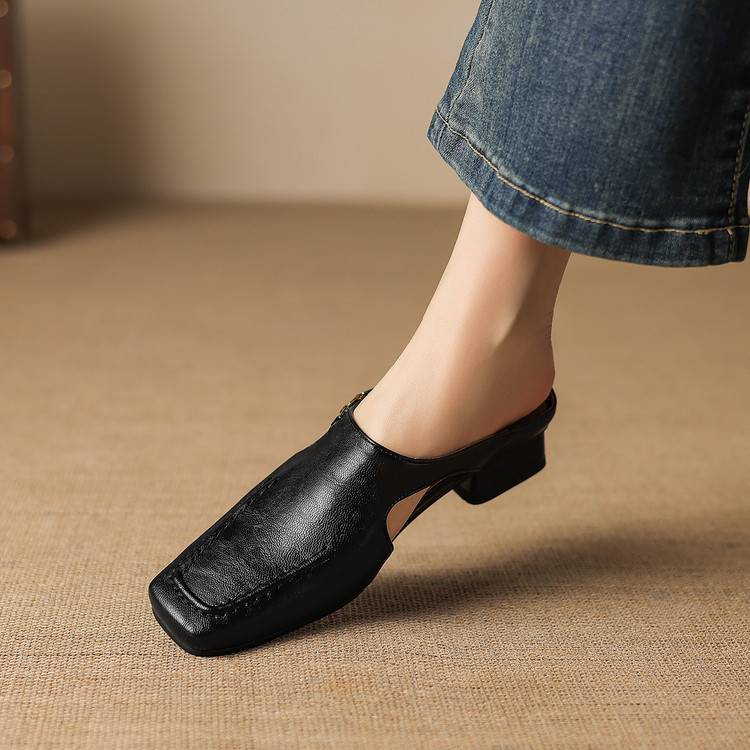 Vyla | Echtes Leder Mules