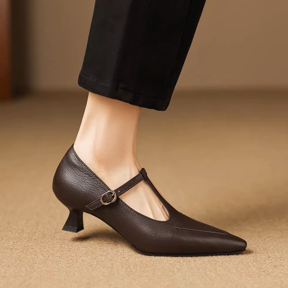 Tirea | Echtes Leder Absatzschuhe
