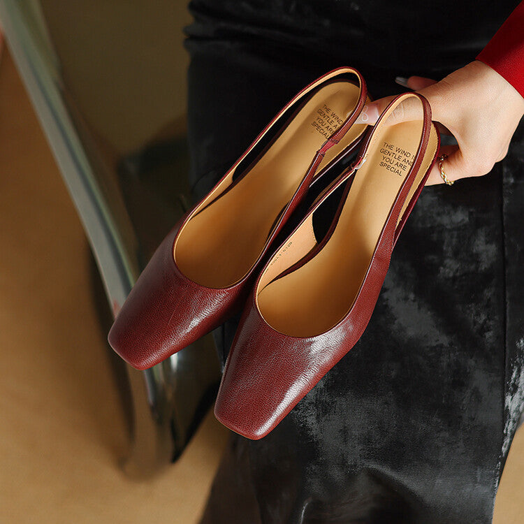 Ersa | Echtes Leder Slingbacks