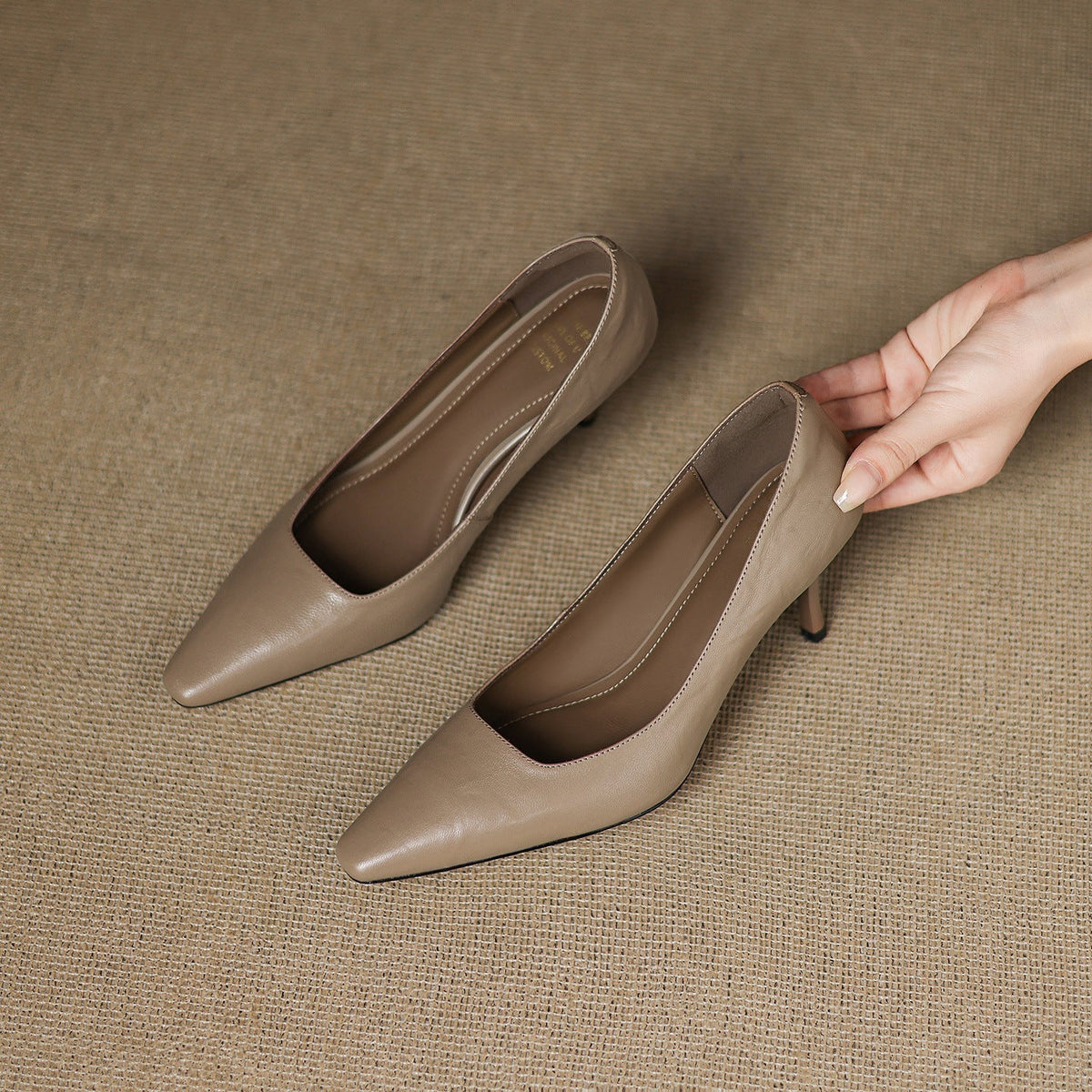 Zala | Echtes Leder Absatzschuhe