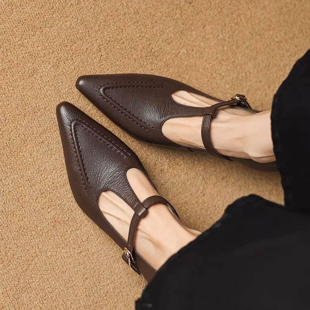Tirea | Echtes Leder Absatzschuhe