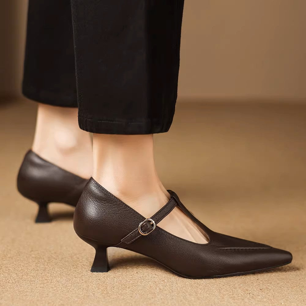 Tirea | Echtes Leder Absatzschuhe