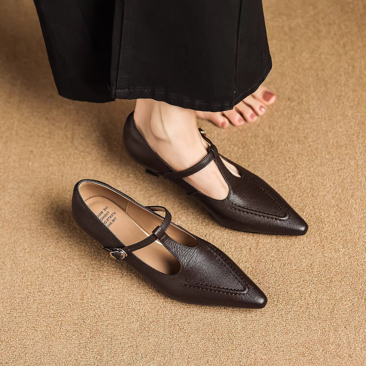 Tirea | Echtes Leder Absatzschuhe