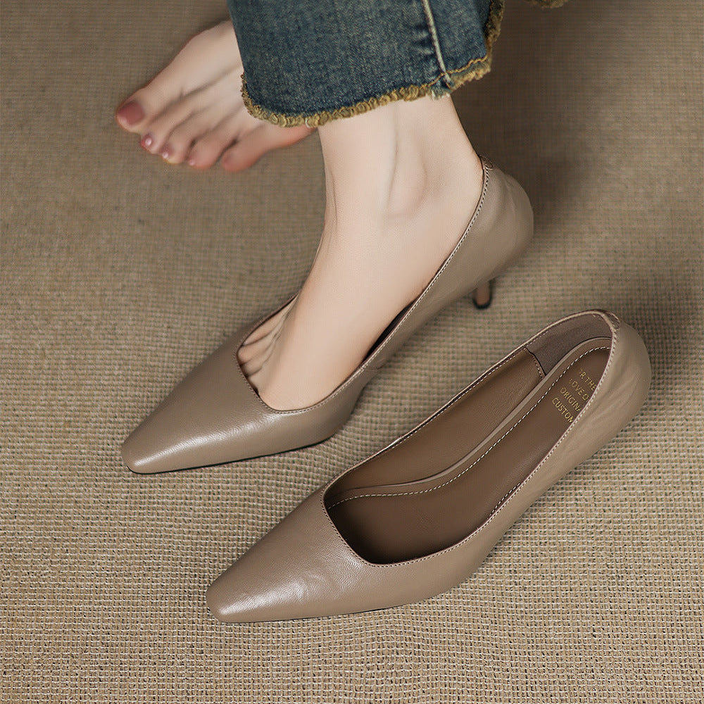 Zala | Echtes Leder Absatzschuhe