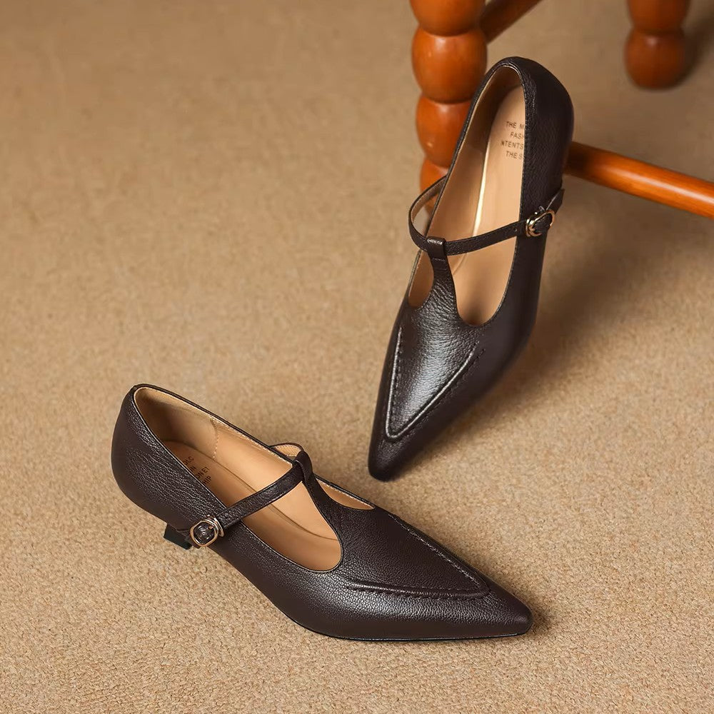 Tirea | Echtes Leder Absatzschuhe