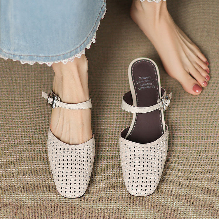 Nilda | Echtes Leder Mules