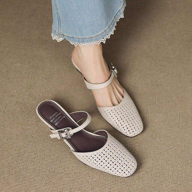 Nilda | Echtes Leder Mules