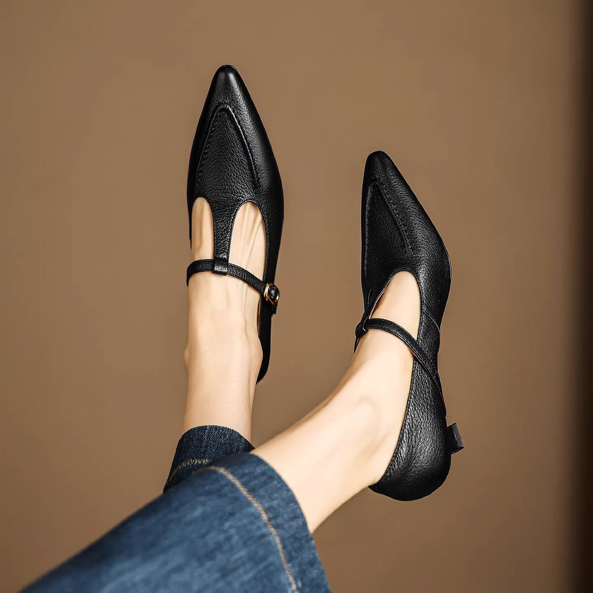 Tirea | Echtes Leder Absatzschuhe