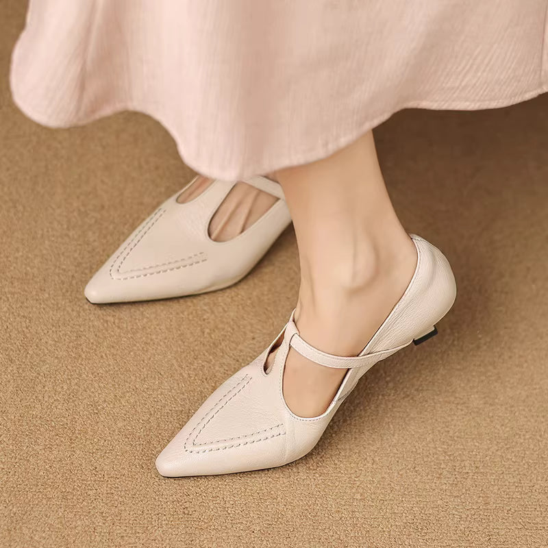 Tirea | Echtes Leder Absatzschuhe
