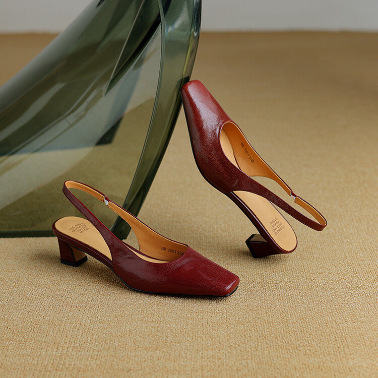 Ersa | Echtes Leder Slingbacks