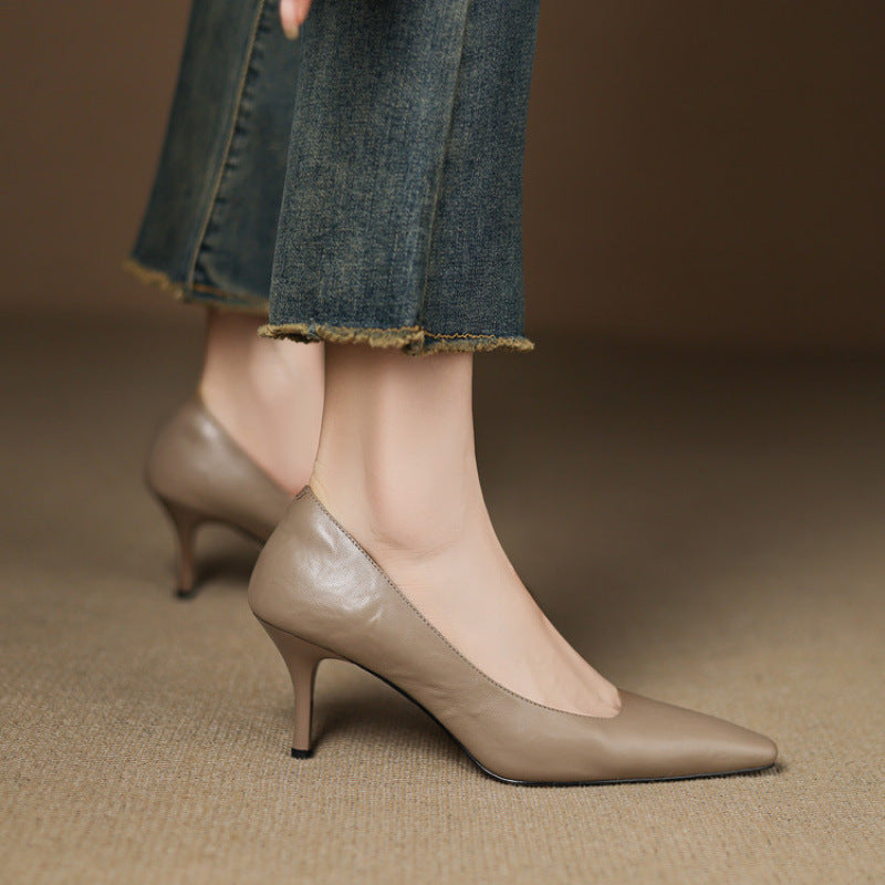 Zala | Echtes Leder Absatzschuhe