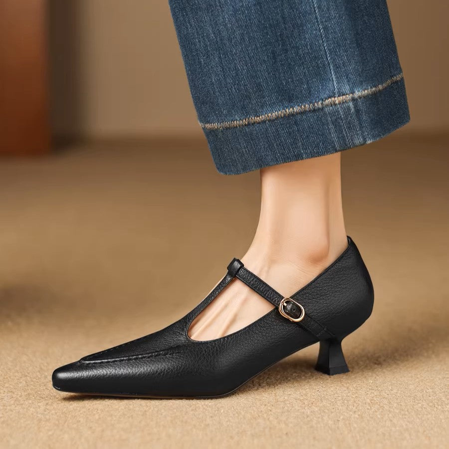 Tirea | Echtes Leder Absatzschuhe