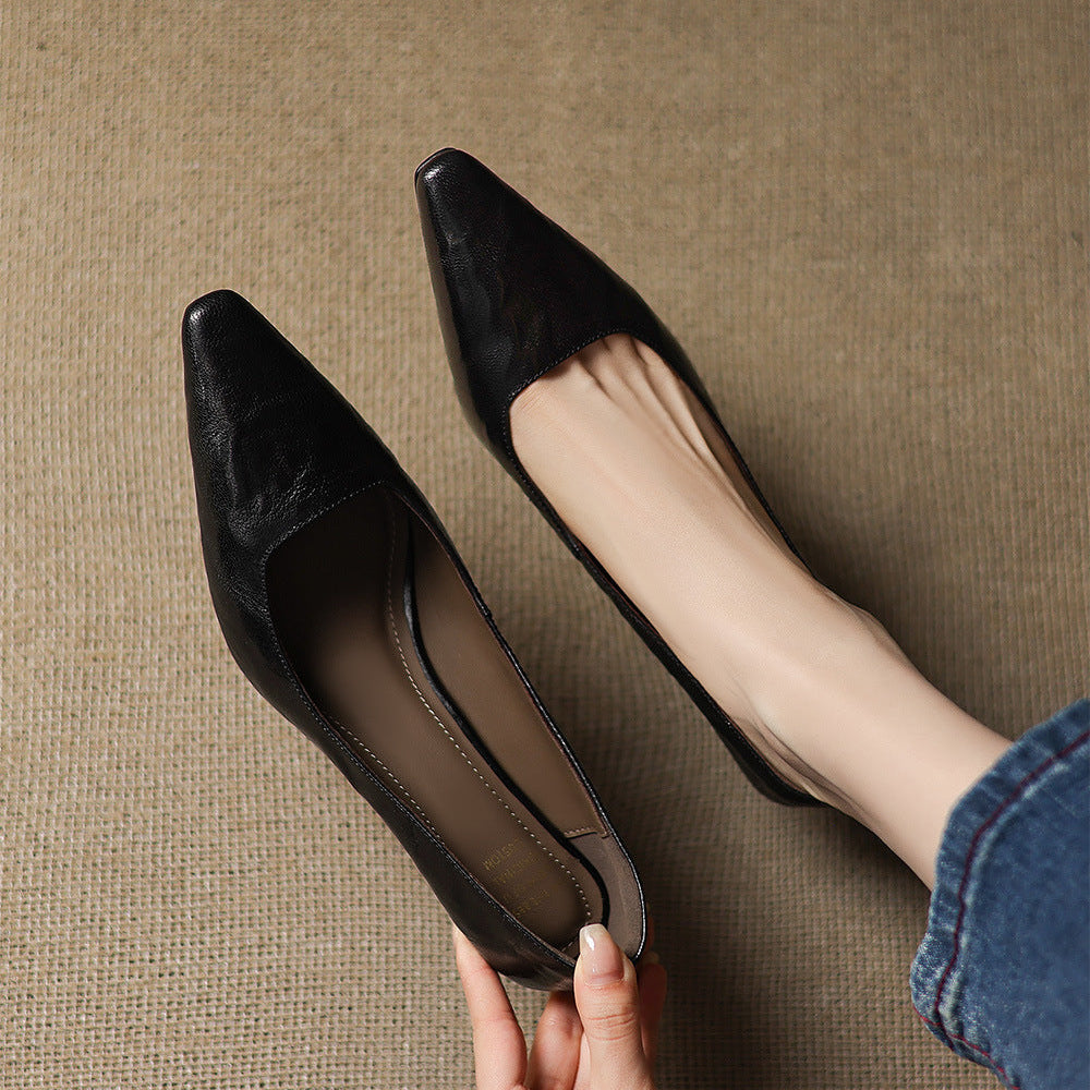 Zala | Echtes Leder Absatzschuhe