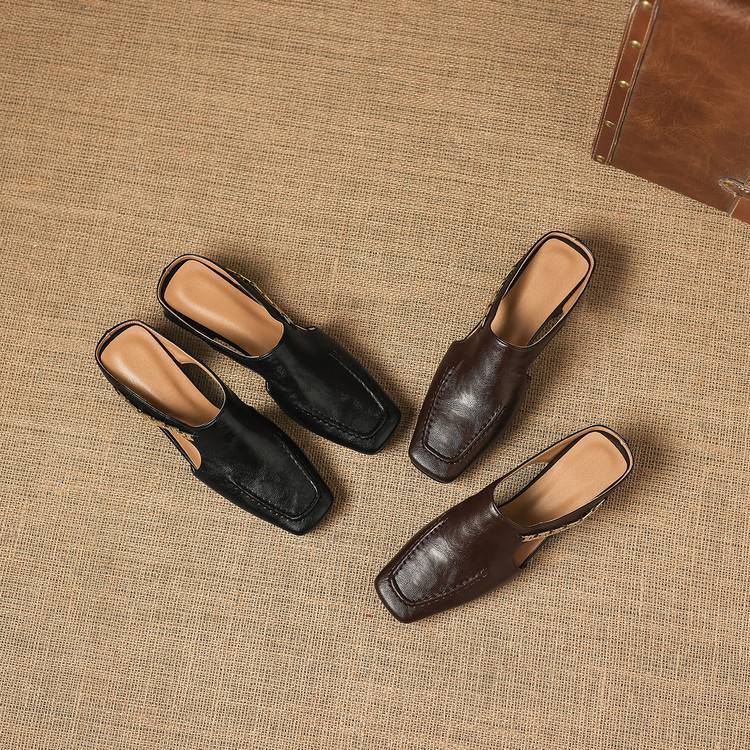Vyla | Echtes Leder Mules