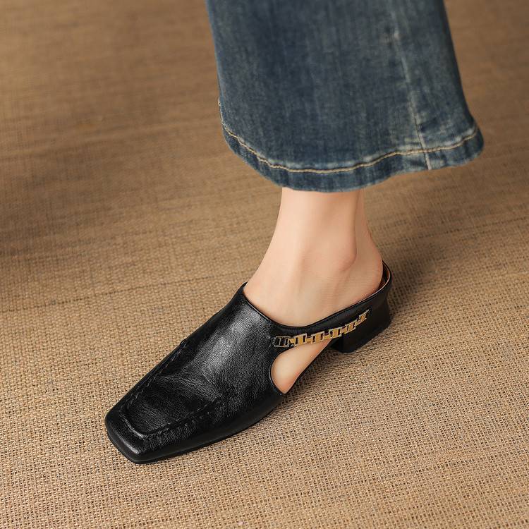 Vyla | Echtes Leder Mules