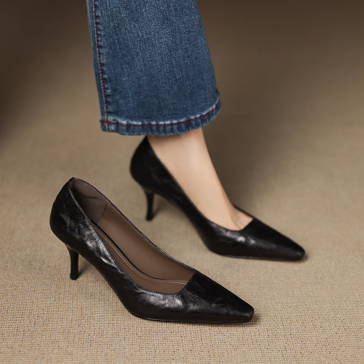 Zala | Echtes Leder Absatzschuhe