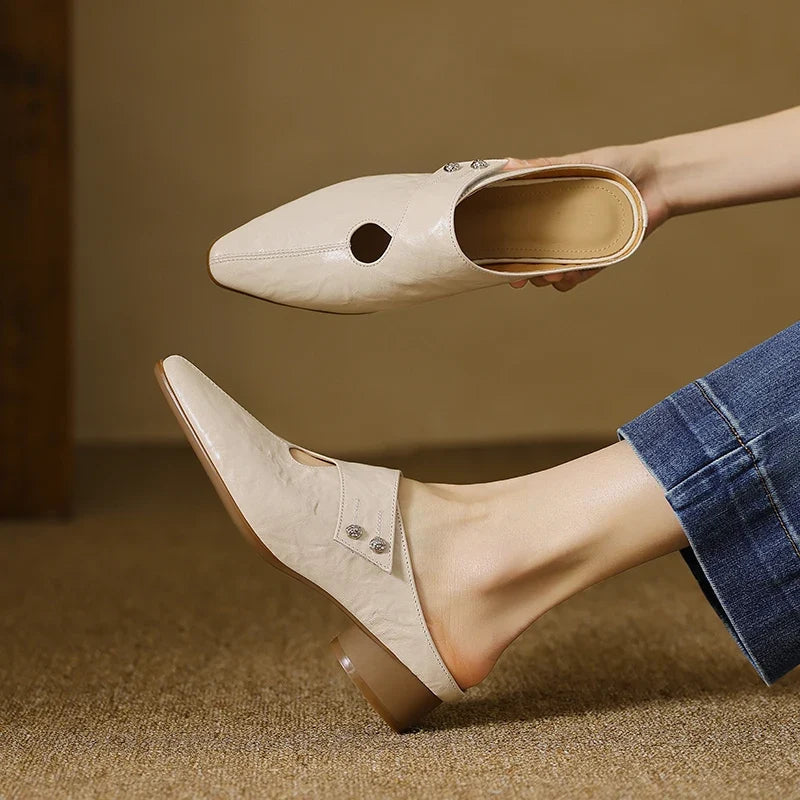 Olga | Echtes Leder Mules