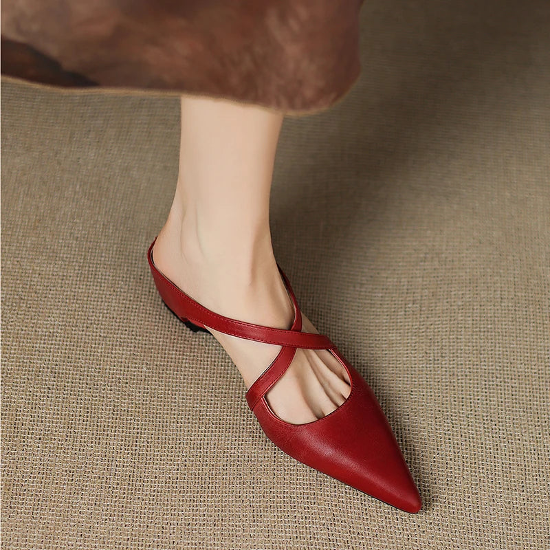 Aluna™ | Mules aus echtem Leder