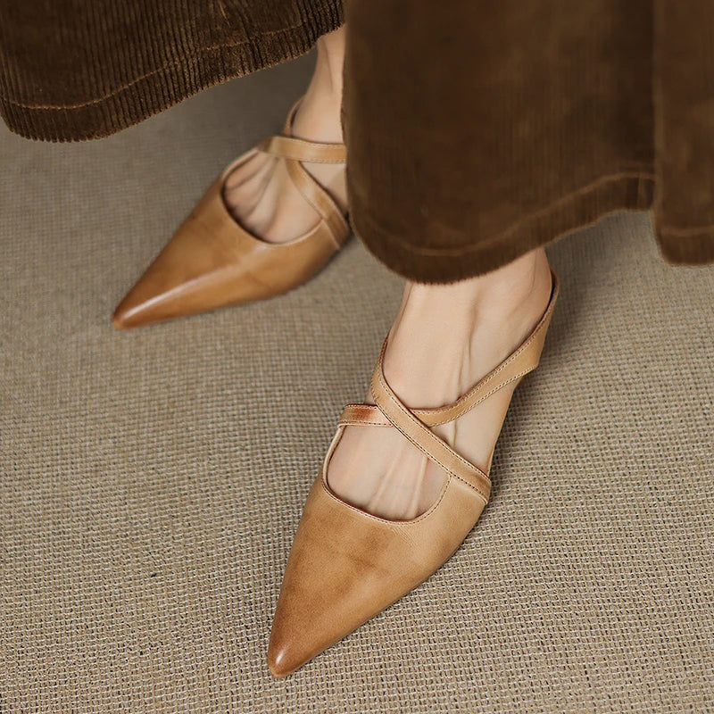 Aluna™ | Mules aus echtem Leder