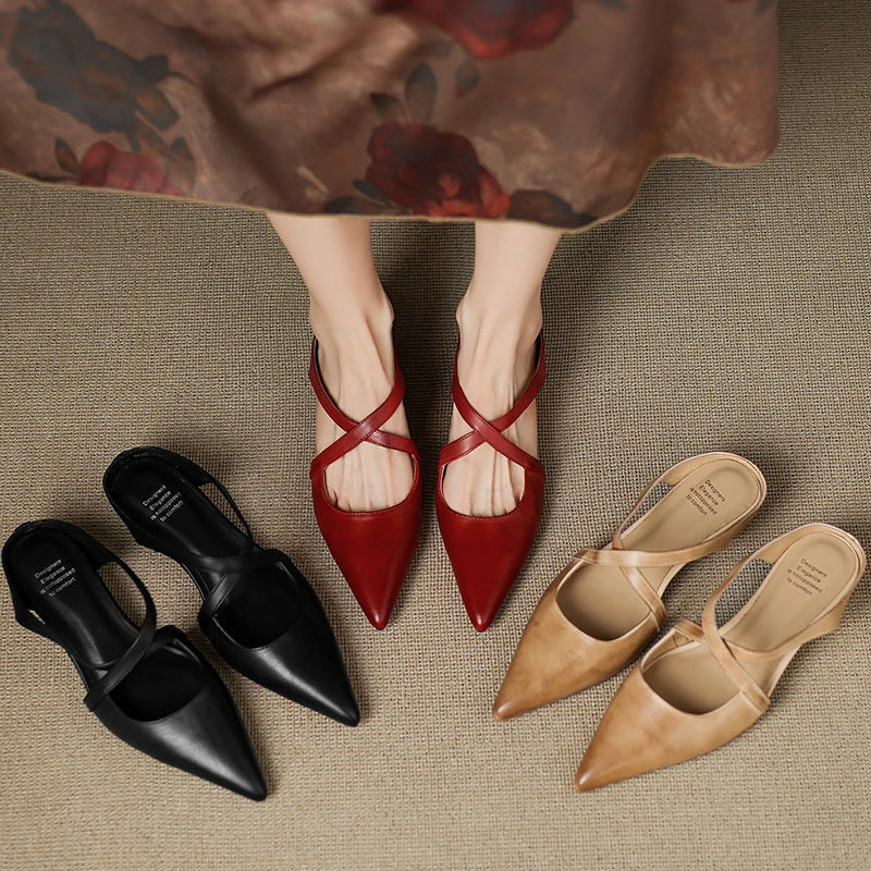 Aluna™ | Mules aus echtem Leder