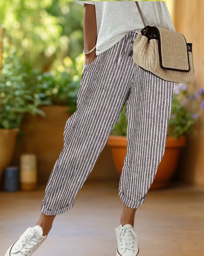 Marlowe™ | Streifenhose mit Kordel