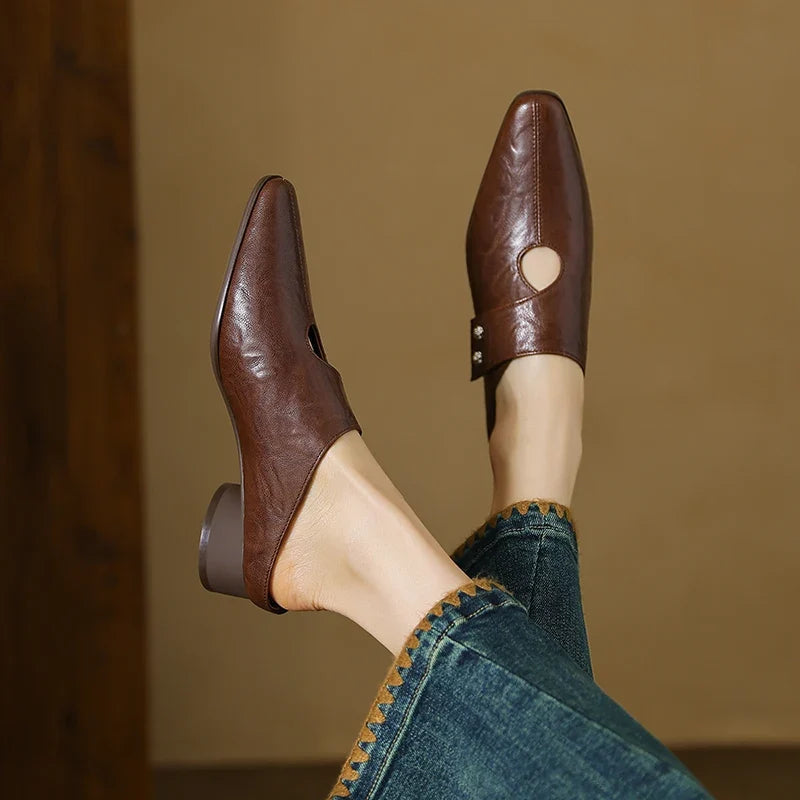 Olga | Echtes Leder Mules