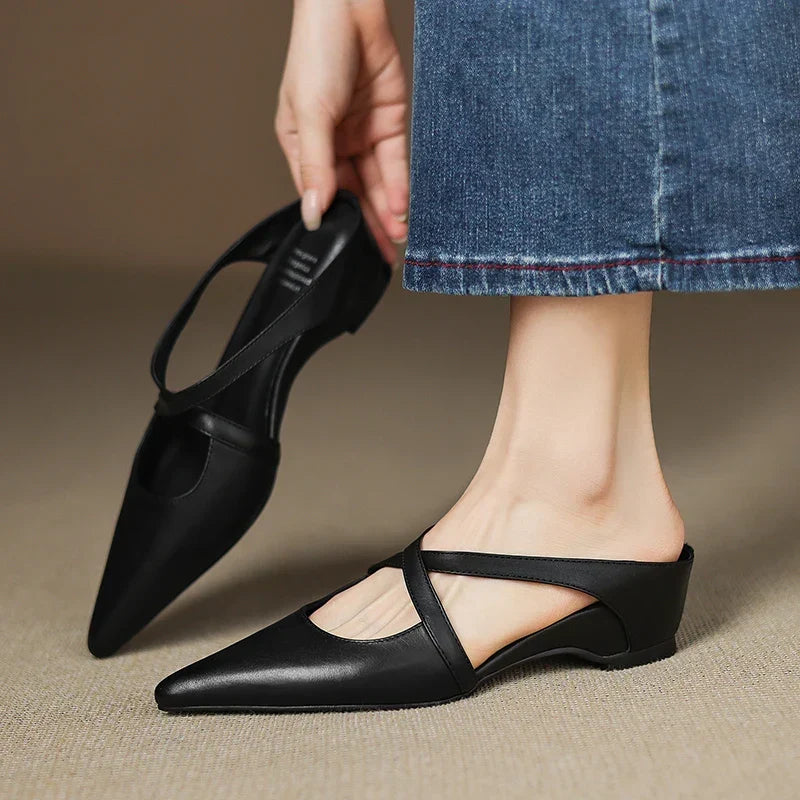 Aluna™ | Mules aus echtem Leder