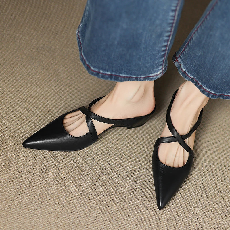 Aluna™ | Mules aus echtem Leder