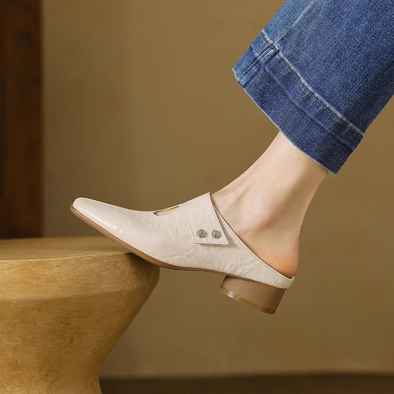 Olga | Echtes Leder Mules