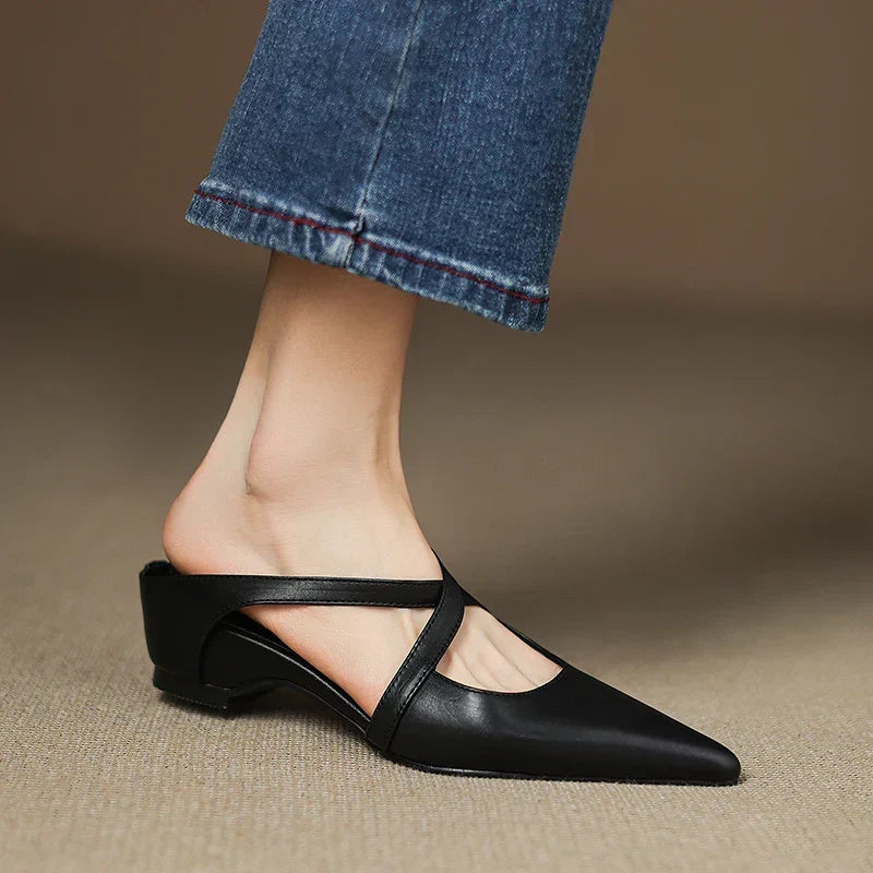 Aluna™ | Mules aus echtem Leder