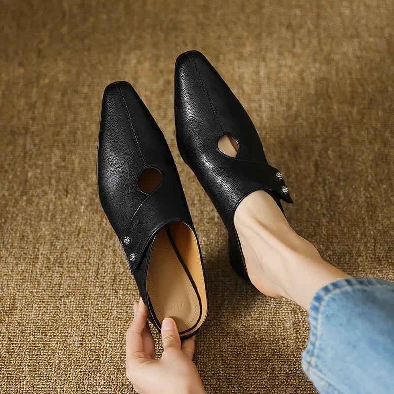 Olga | Echtes Leder Mules
