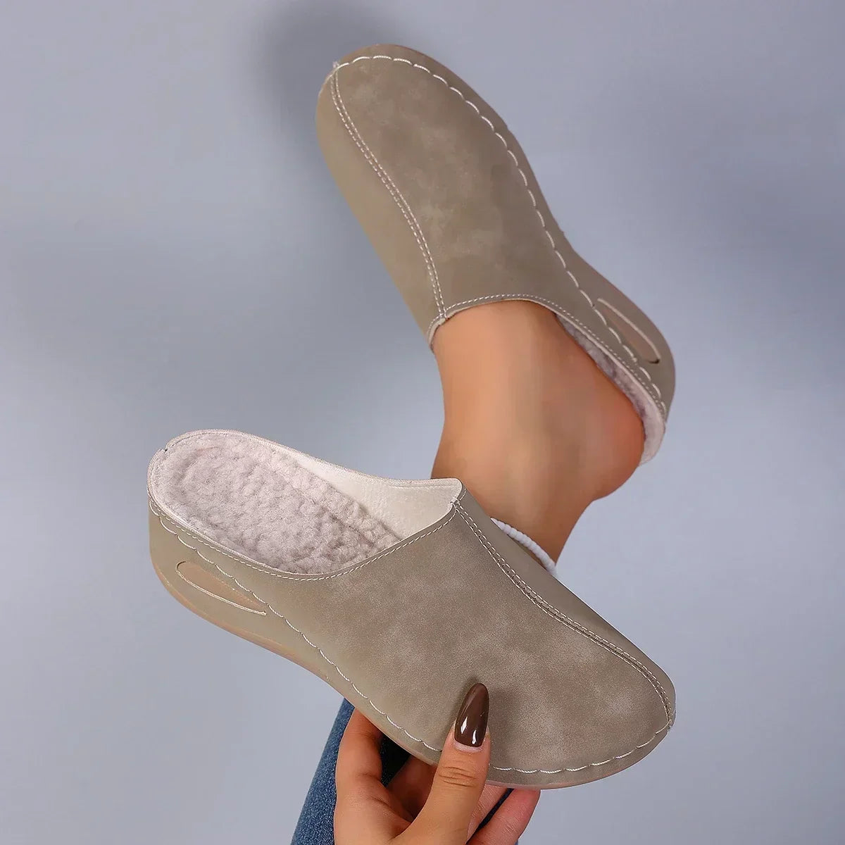Élise™ | Warme orthopädische Hausschuhe für täglichen Komfort