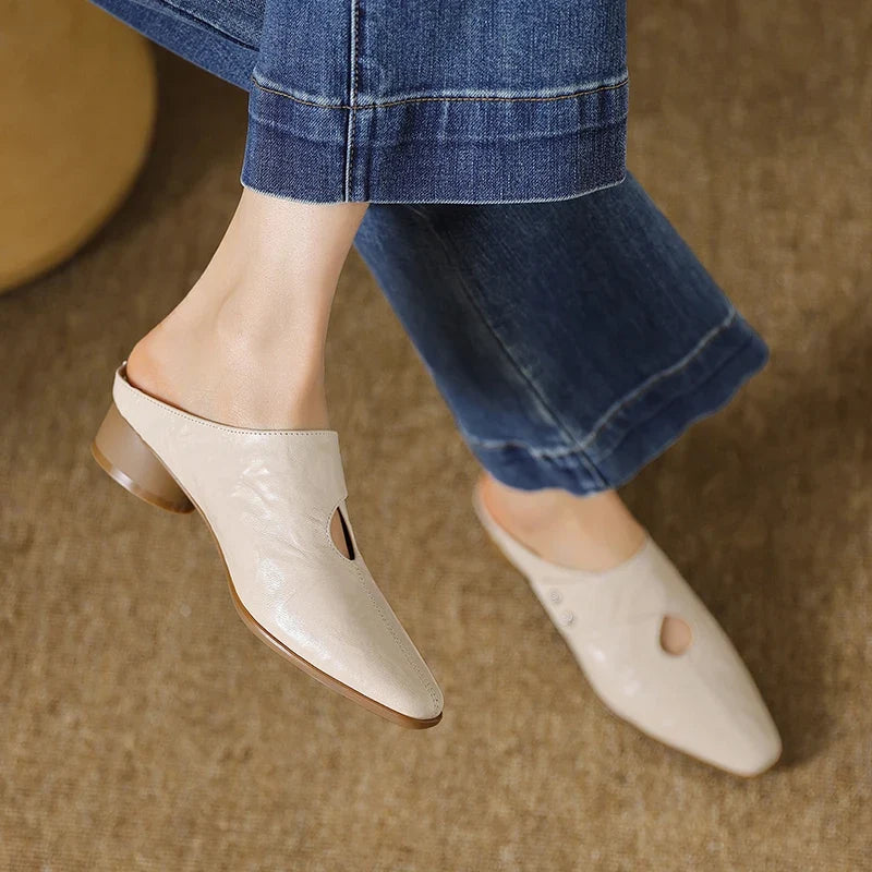 Olga | Echtes Leder Mules
