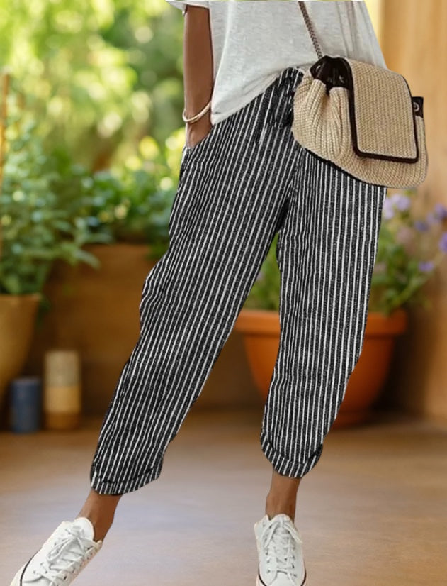 Marlowe™ | Streifenhose mit Kordel