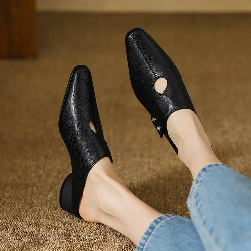 Olga | Echtes Leder Mules