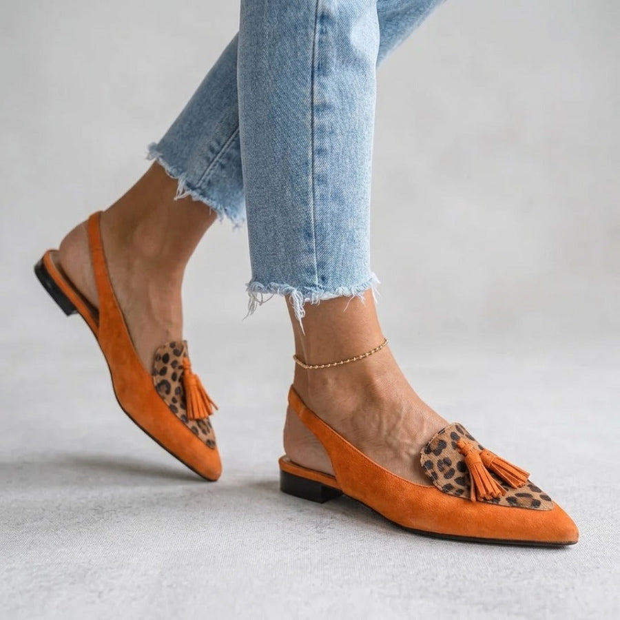 Marissa | Slingback-Mules mit Quasten