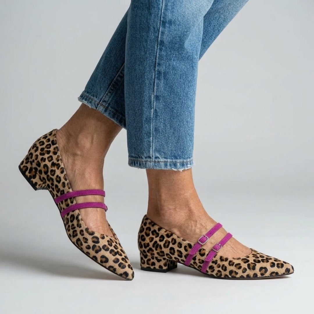 Celesta | Spitzenschuhe mit doppelten Schnallen