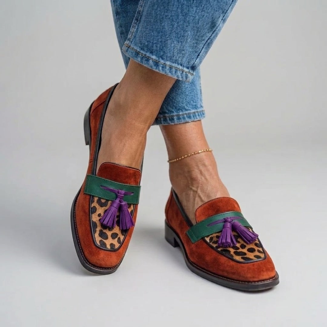 Rihanna | Loafers mit quadratischer Zehenform und Quasten