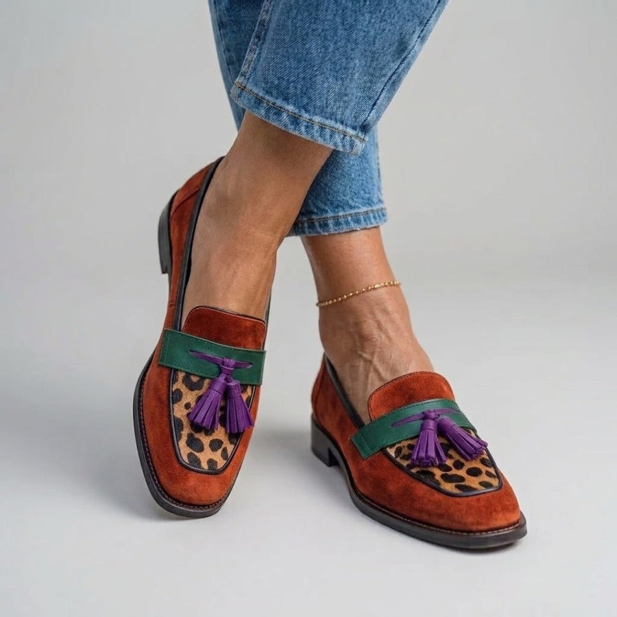 Rihanna | Loafers mit quadratischer Zehenform und Quasten