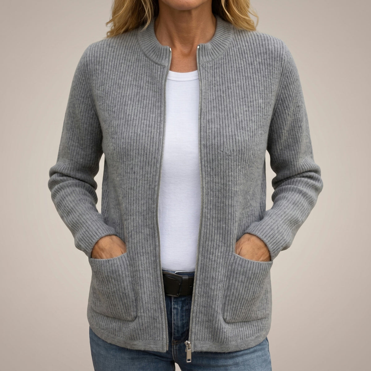 Annika | Gemütlicher Cardigan mit tiefen Taschen
