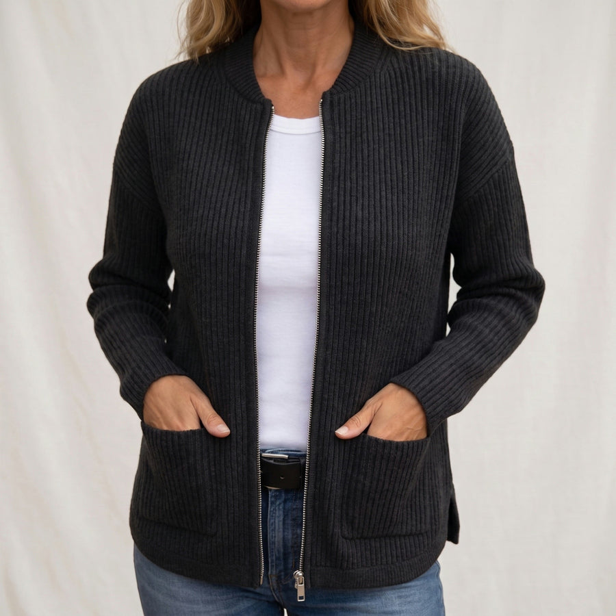 Annika | Gemütlicher Cardigan mit tiefen Taschen